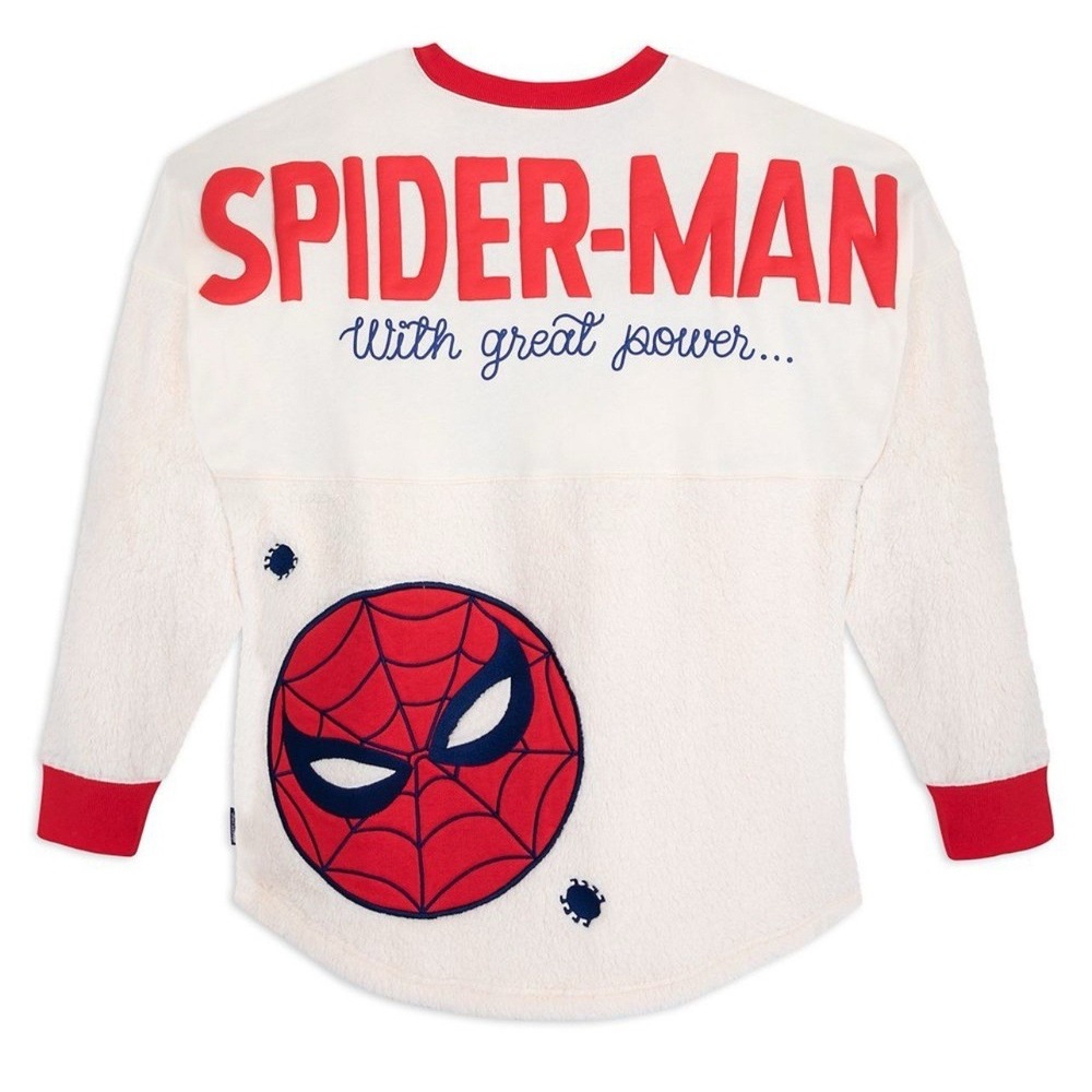 Disney Marvel  Spider-Man Sherpa Spirit Jersey Pullover Medium M Sweatshirt